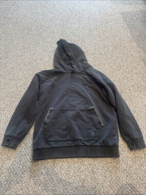 Munster Black Hooded Pullover Sweater
